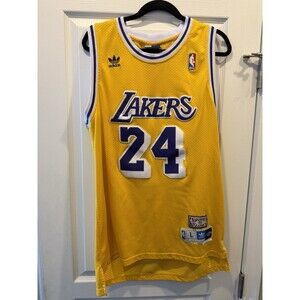 Adidas Hardwood Classics LA Lakers Kobe Bryant #24 Jersey Size Large Length +2